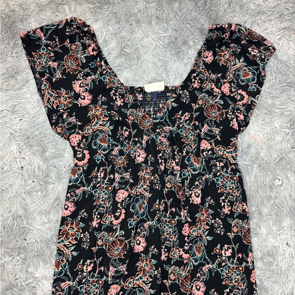 Universal Thread Floral Smocked Midi Dress - Multicolor Size Large NWT - Picture 2 of 5